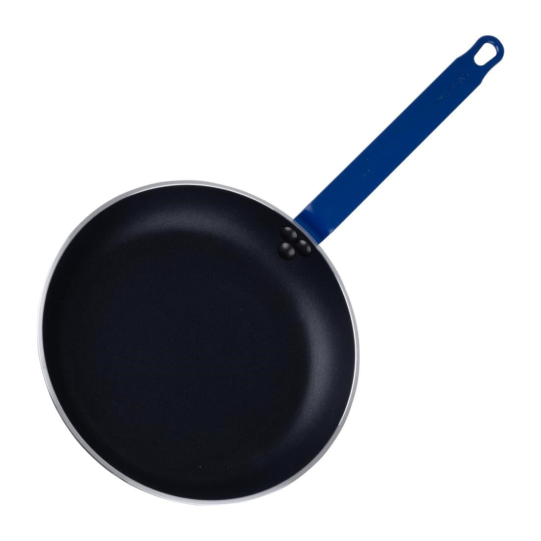 HT972 - Hygiplas Aluminium Non-stick Teflon Platinum Plus Frying Pan with Blue Handle 28cm