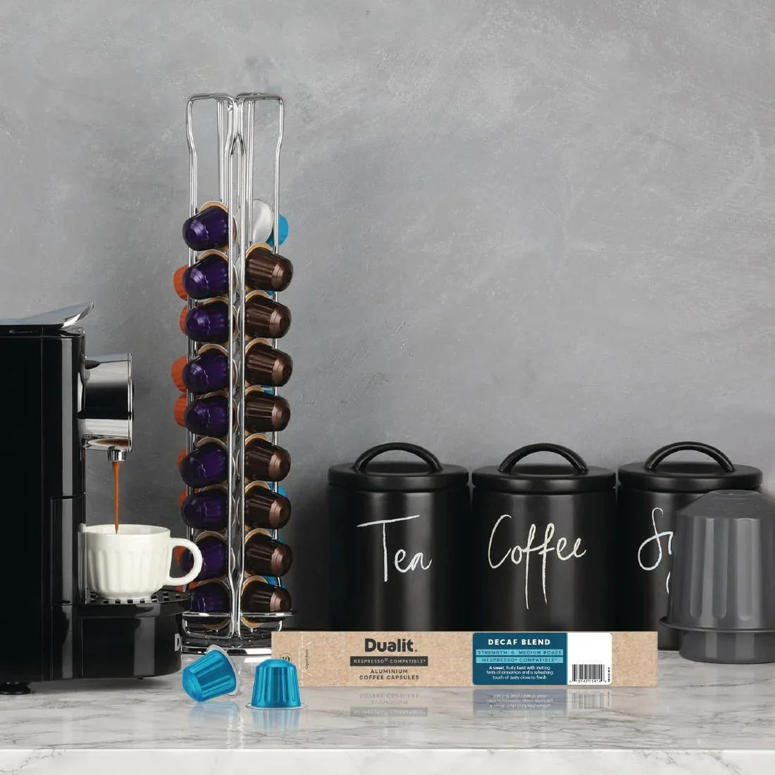 FX183 Dualit Decaf Aluminium Coffee Capsules (Pack of 10) - JD Catering Equipment Solutions Ltd