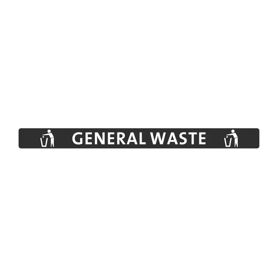 FX193 Jantex Slim Bin Lid General Waste Label