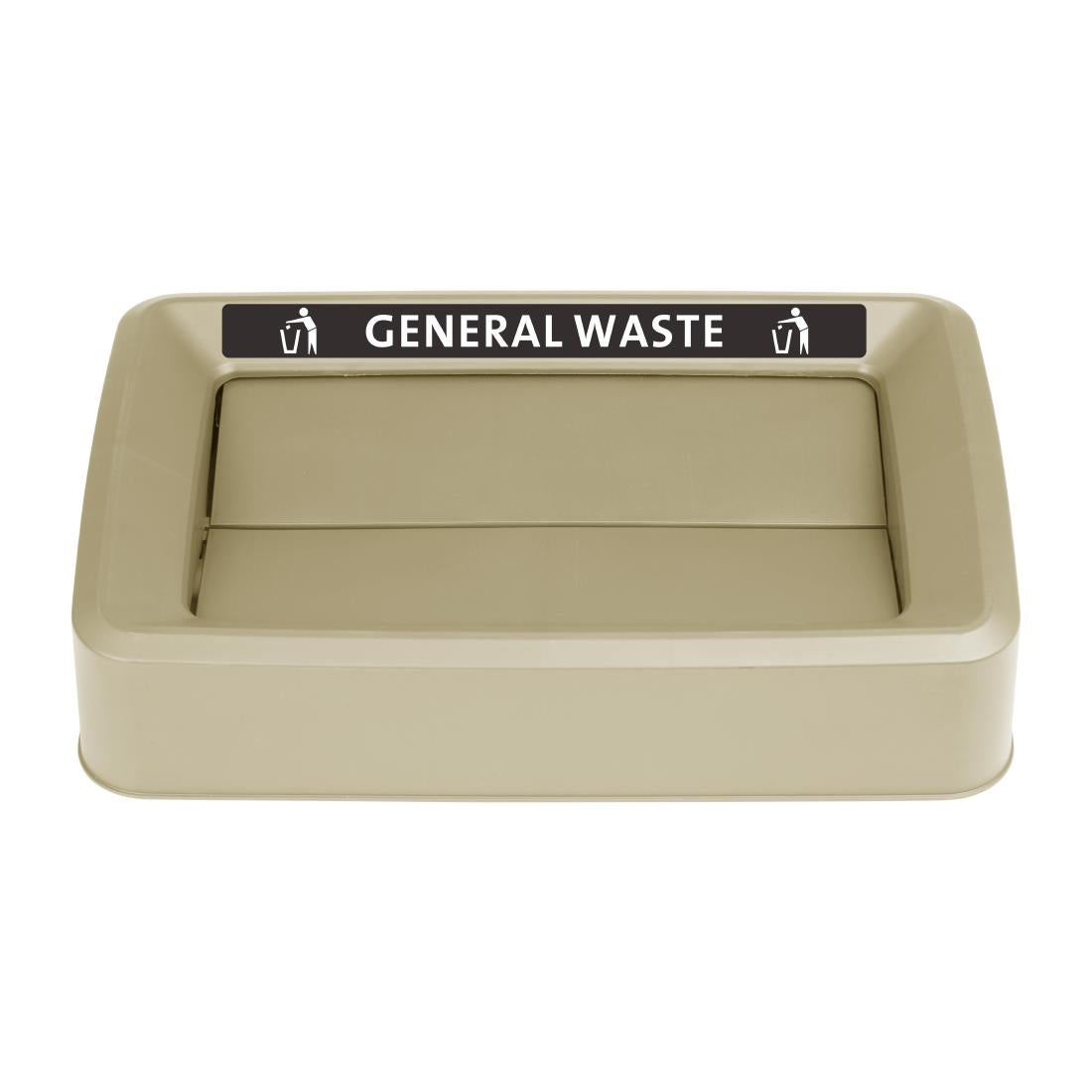 FX193 Jantex Slim Bin Lid General Waste Label