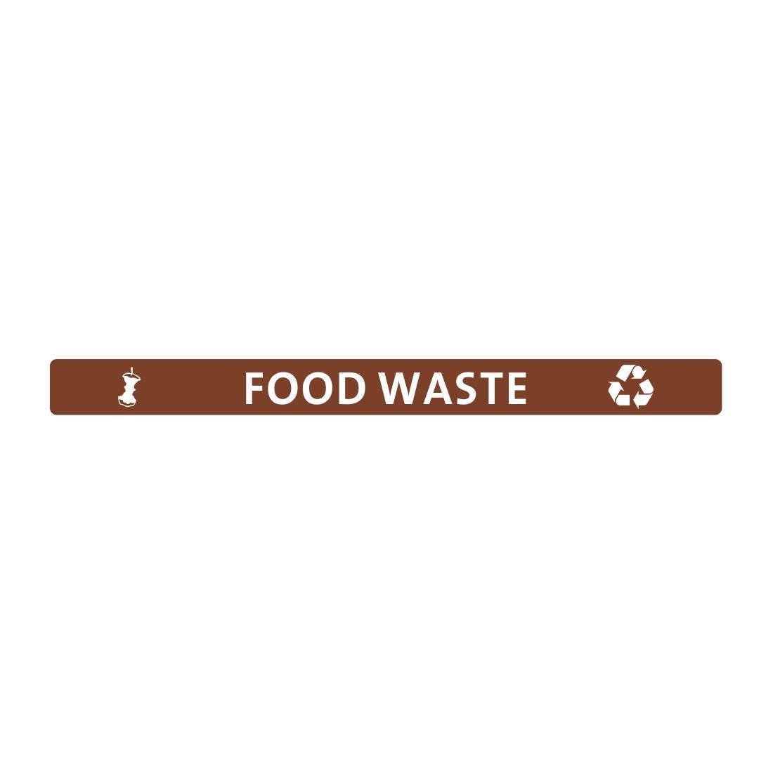 FX195 Jantex Slim Bin Lid Food Waste Label