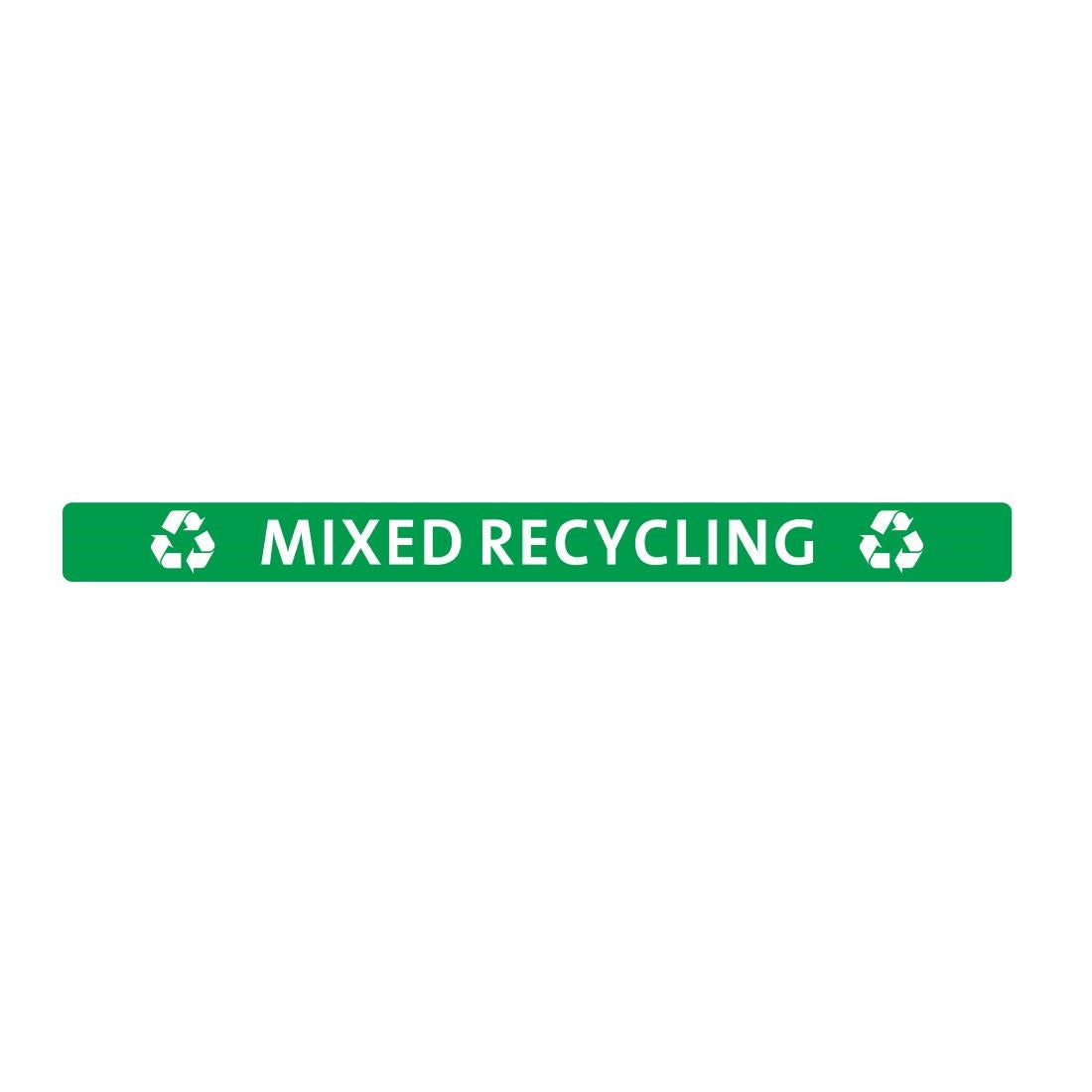 FX197 Jantex Slim Bin Lid Mixed Recycling Label