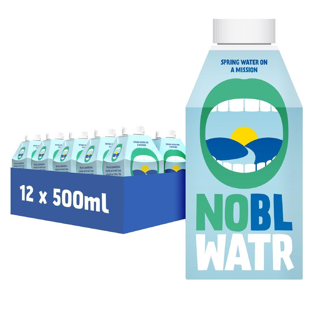 FX198 NOBL Spring Water Cartons 500ml (Pack of 12)