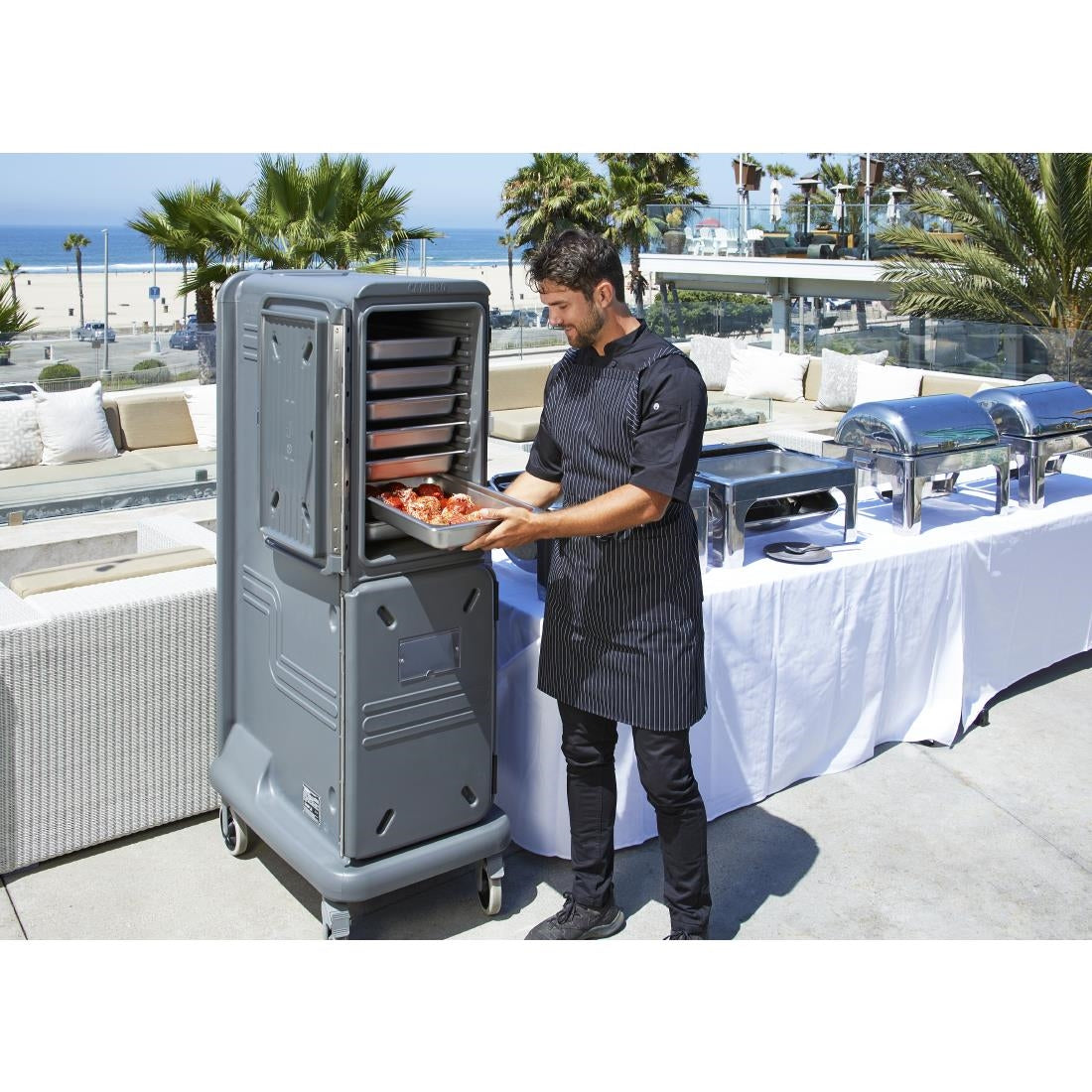 Cambro Ultra Pro Tall Cold Cart Grey