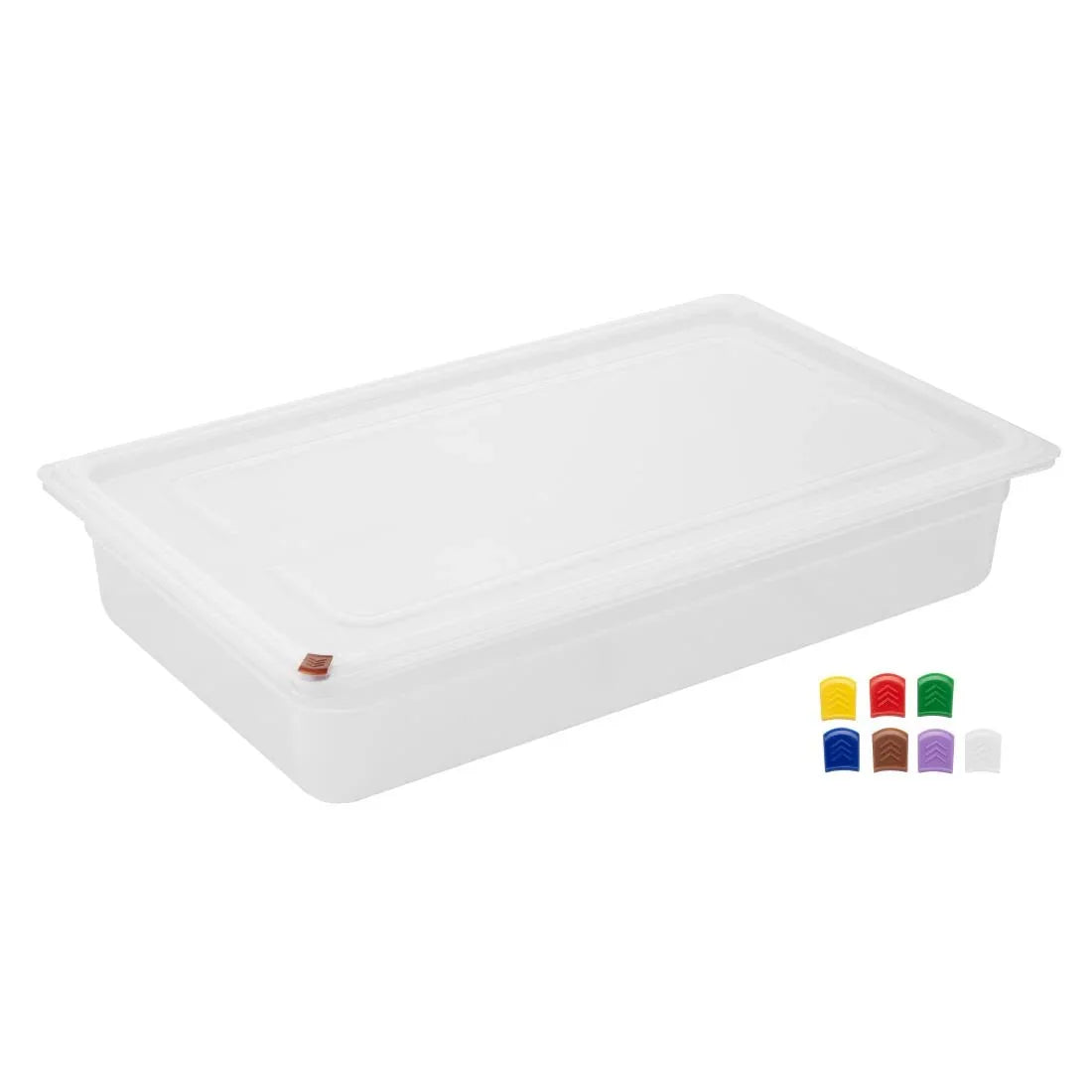 FZ086 Hygiplas Click Polypropylene 1/1 Gastronorm Tray 100mm (2 Pack)
