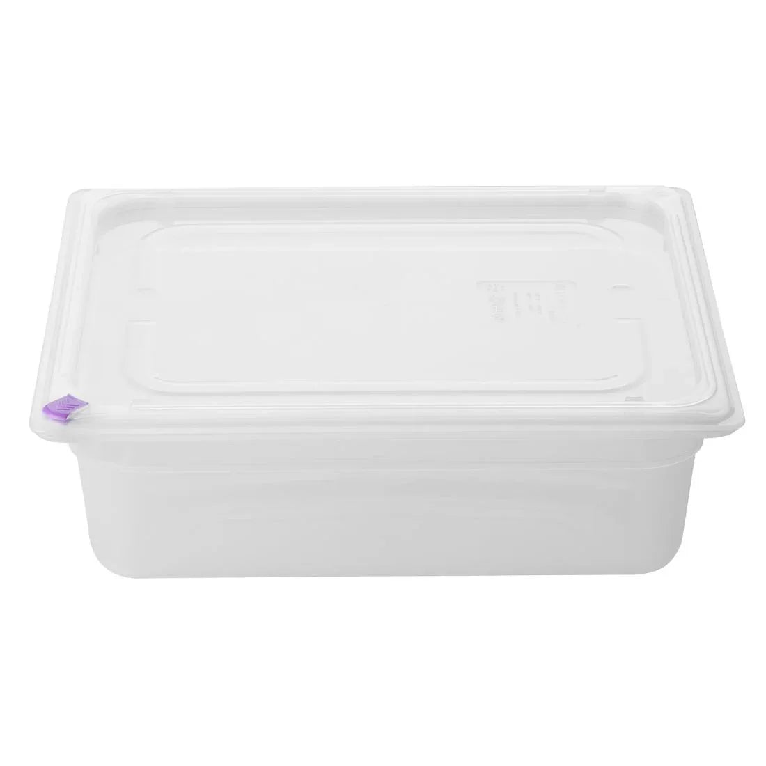 FZ089 Hygiplas Click Polypropylene 1/2 Gastronorm Tray 100mm (4 Pack)