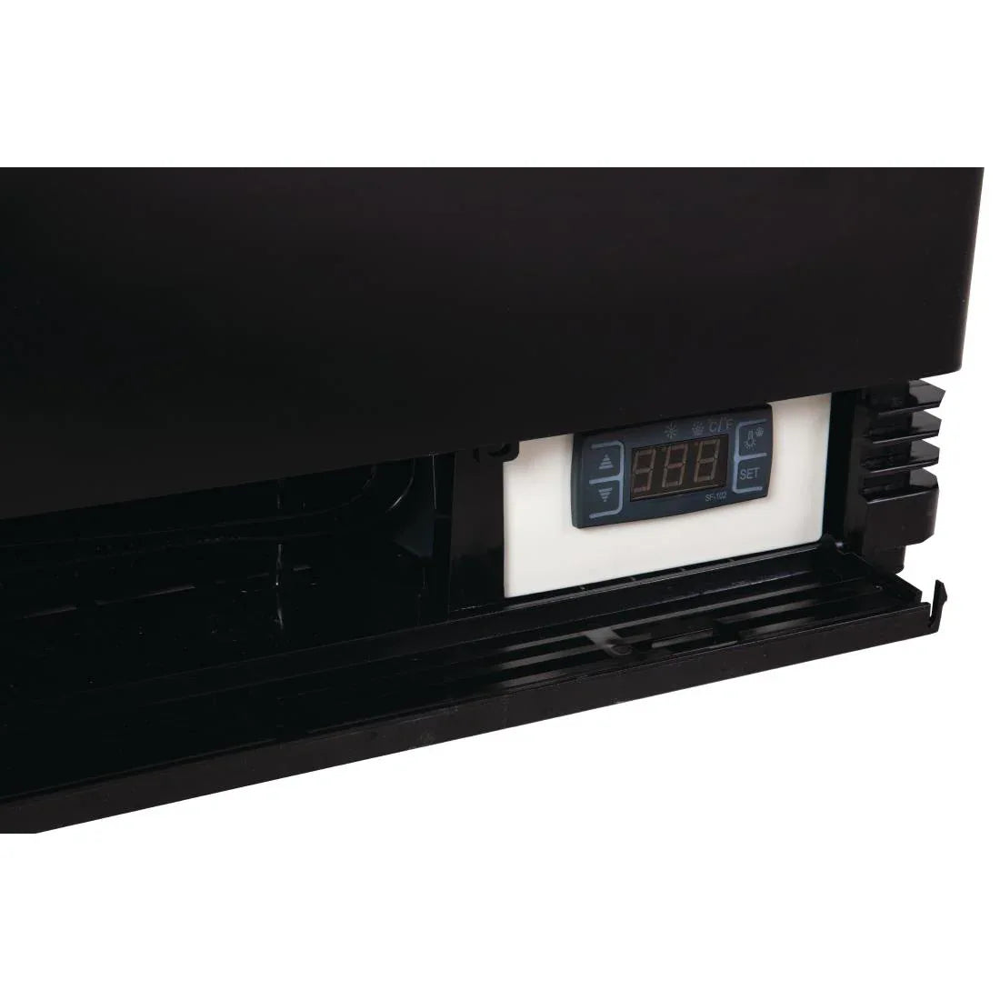 CX577 Polar C-Series Energy Efficient Display Fridge Black 68Ltr