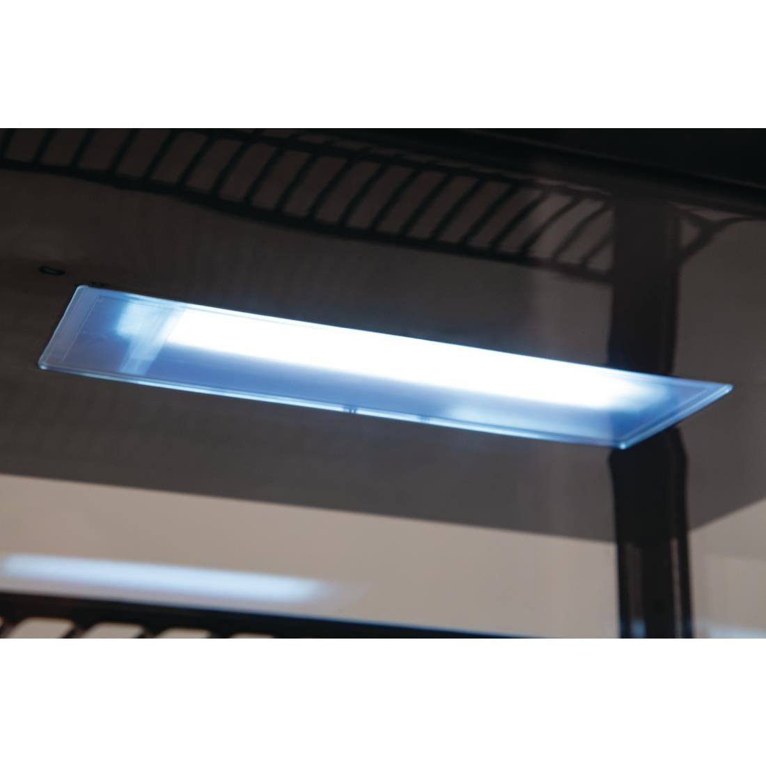 CX577 Polar C-Series Energy Efficient Display Fridge Black 68Ltr