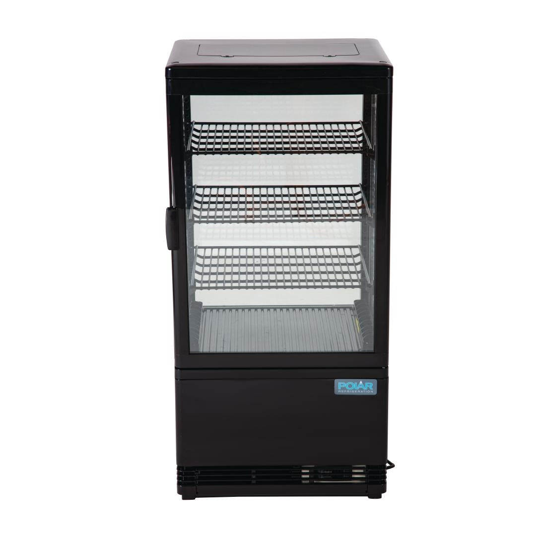 CX577 Polar C-Series Energy Efficient Display Fridge Black 68Ltr