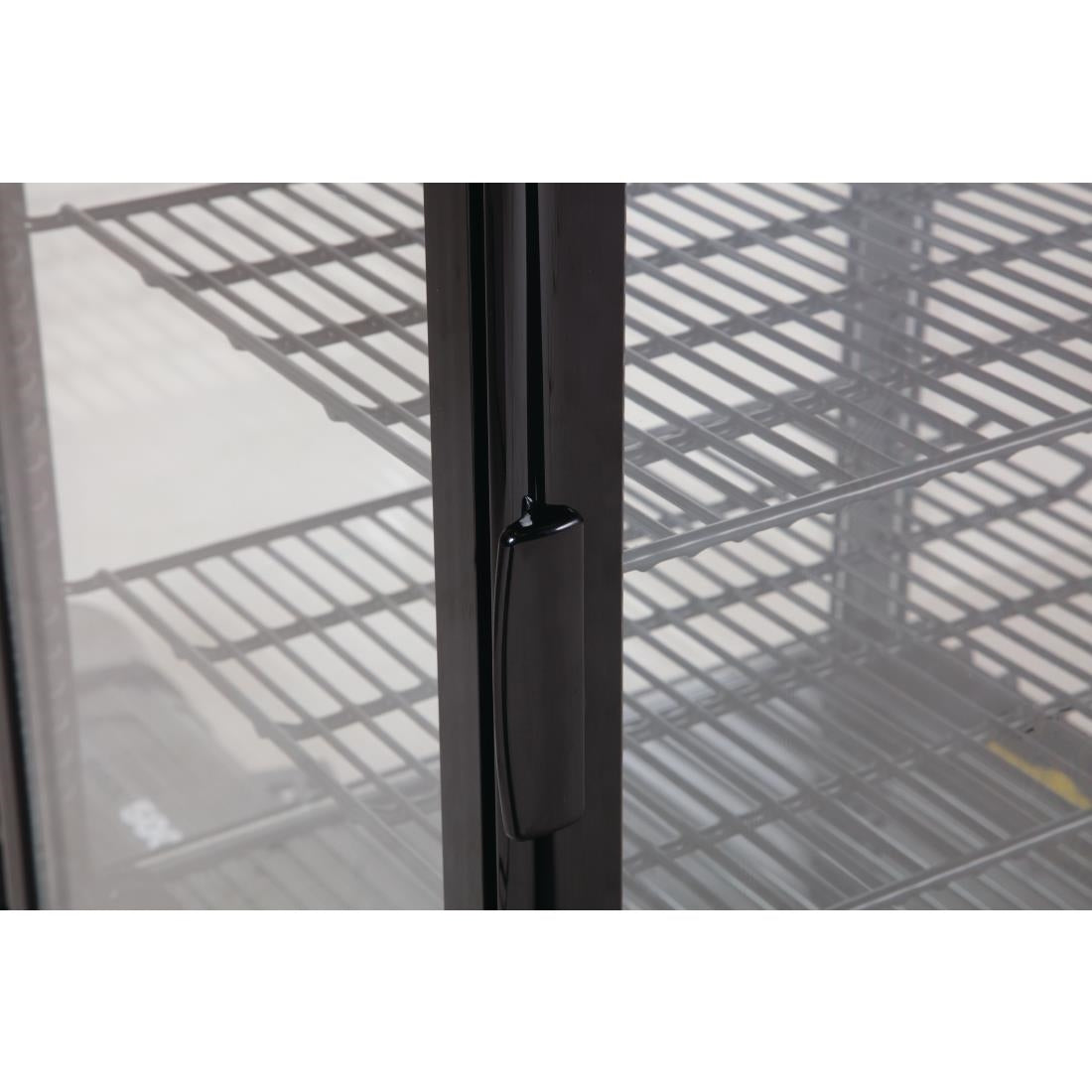 CX577 Polar C-Series Energy Efficient Display Fridge Black 68Ltr