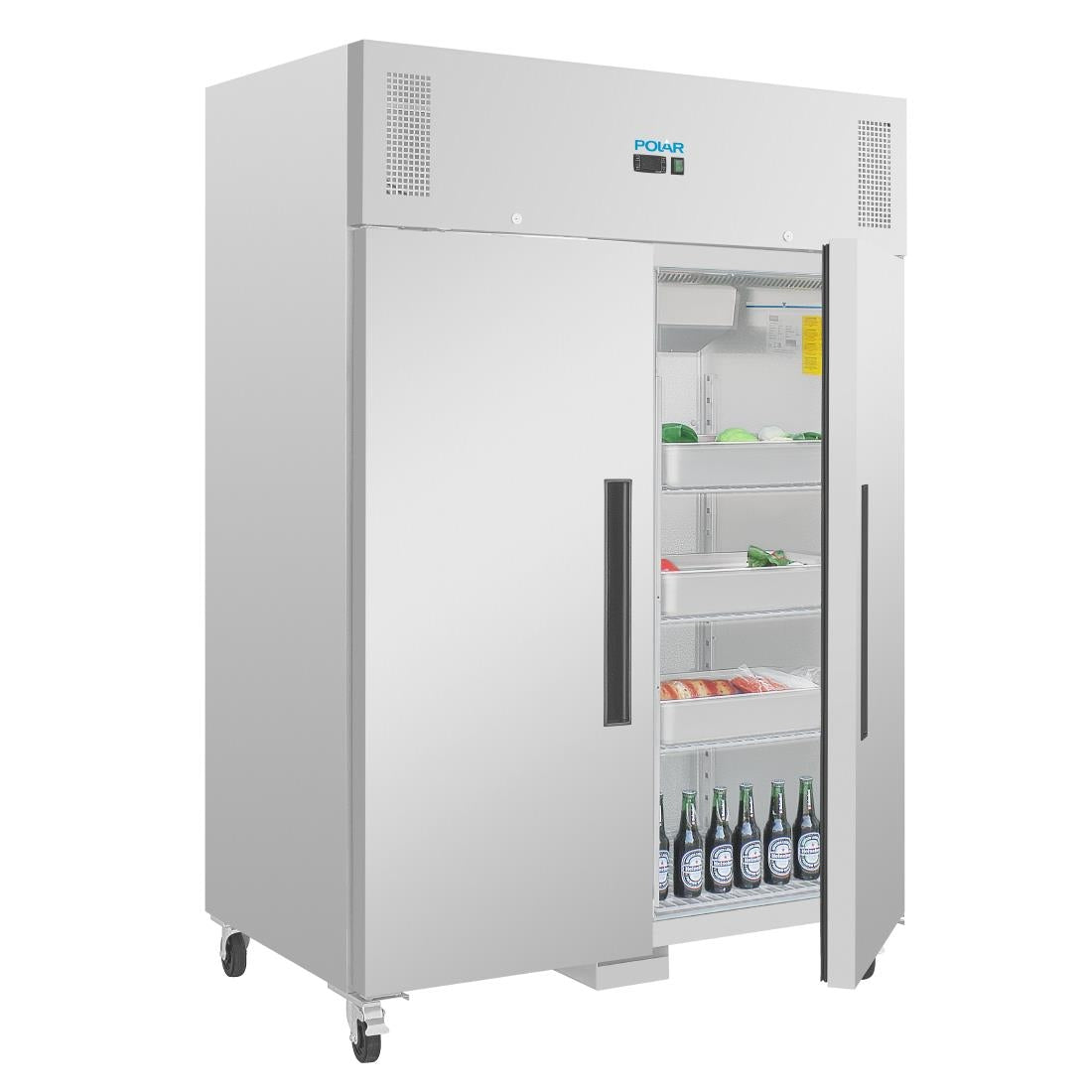 Polar G-Series Double Door Upright Fridge 1200Ltr