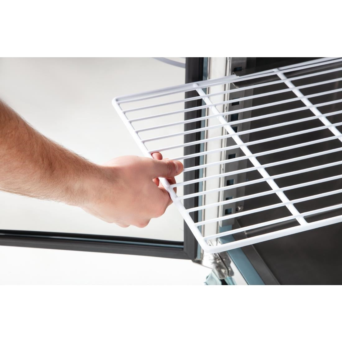 UA047 Polar U-Series Double Door Counter Fridge 282Ltr