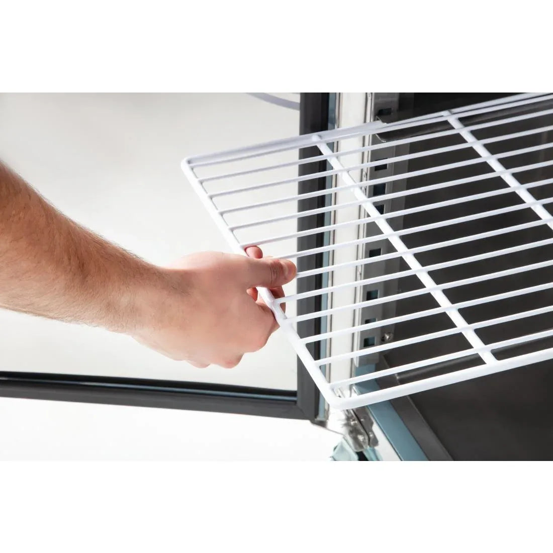 UA047 Polar U-Series Double Door Counter Fridge 282Ltr
