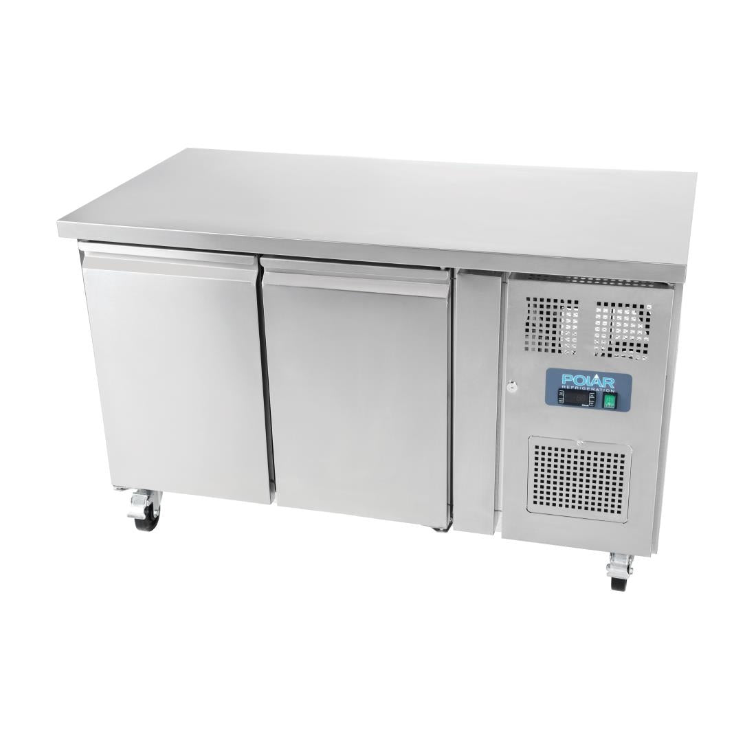 UA047 Polar U-Series Double Door Counter Fridge 282Ltr