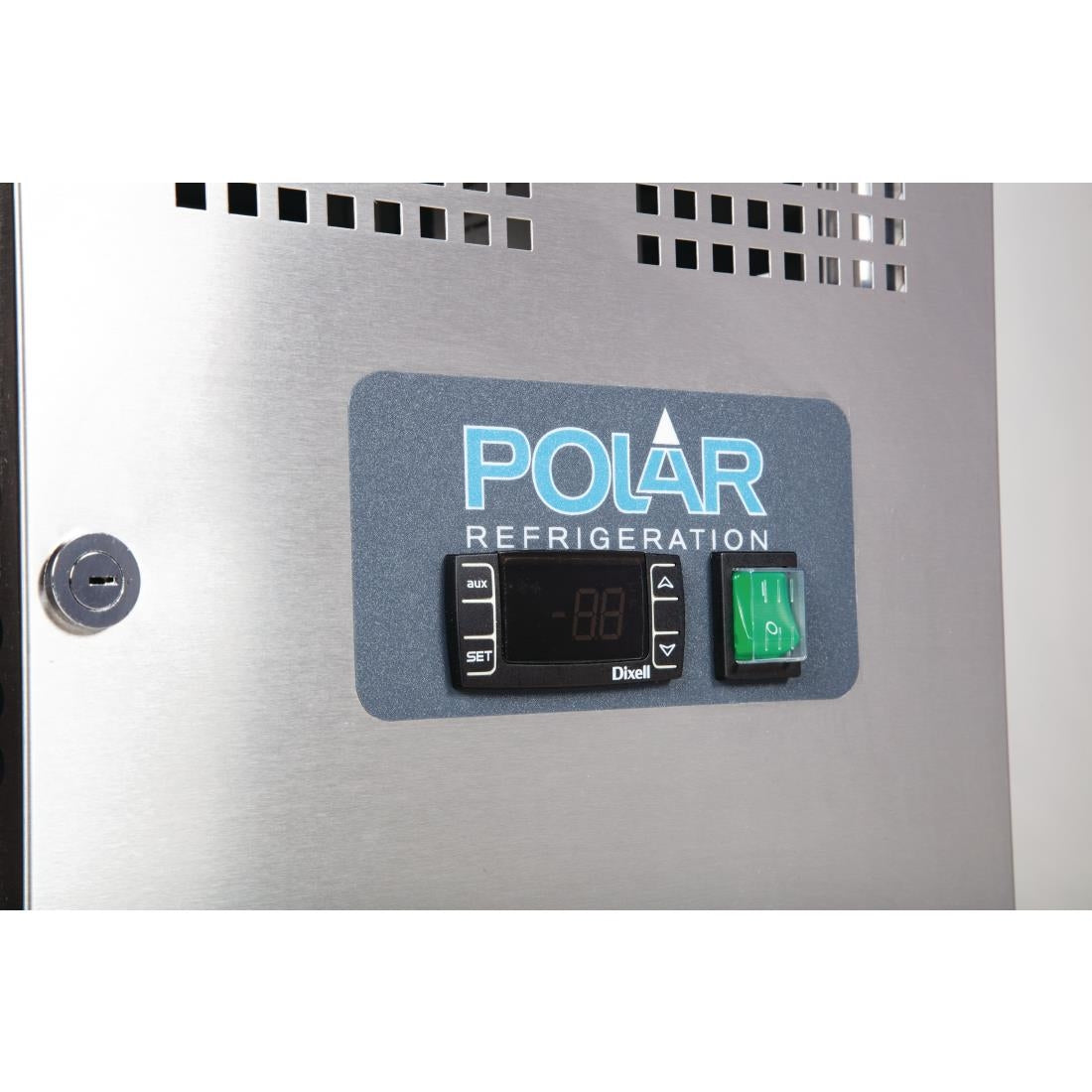 UA047 Polar U-Series Double Door Counter Fridge 282Ltr