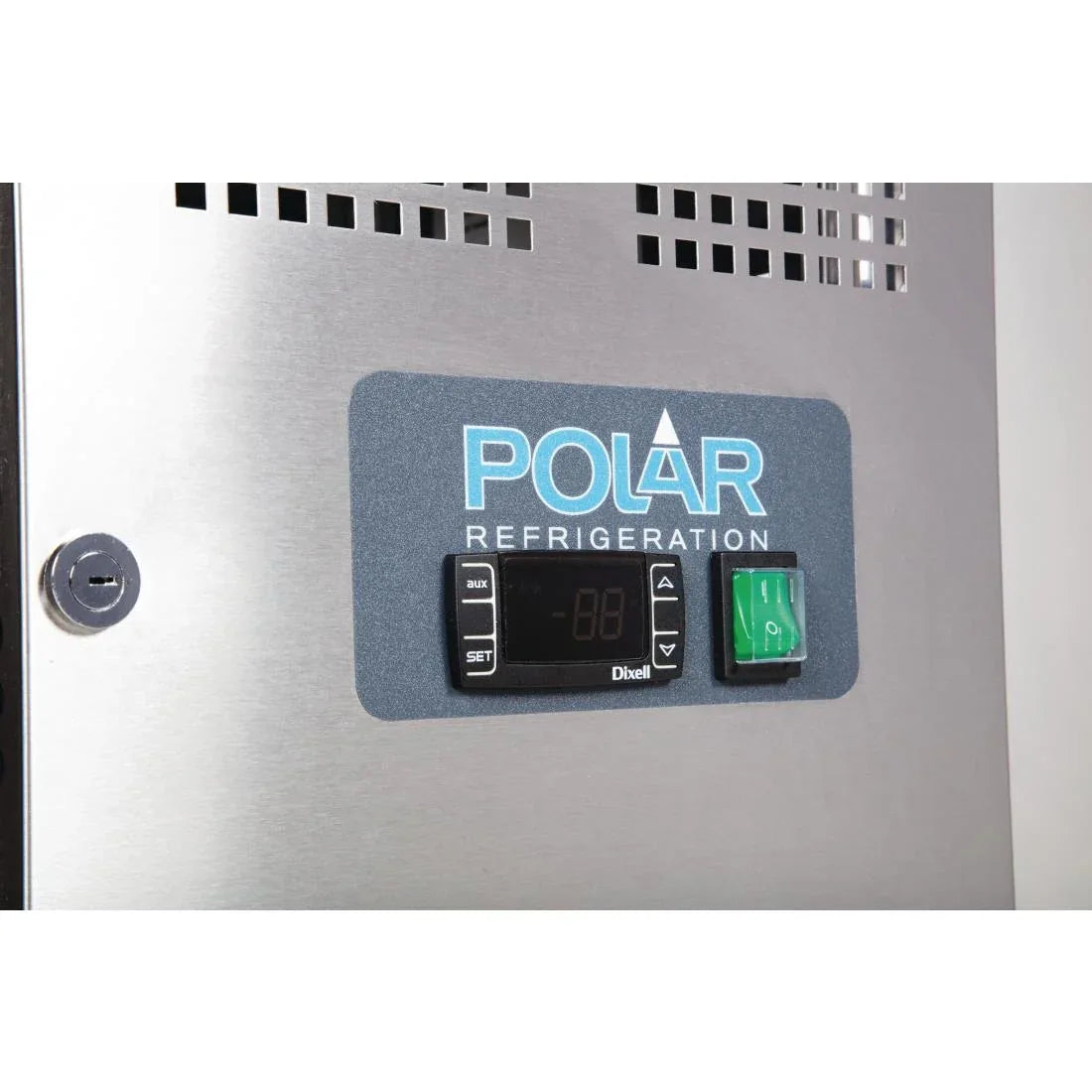 UA047 Polar U-Series Double Door Counter Fridge 282Ltr