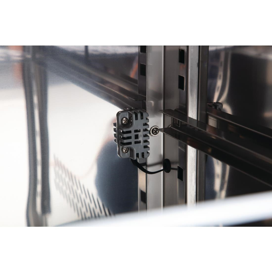 UA047 Polar U-Series Double Door Counter Fridge 282Ltr