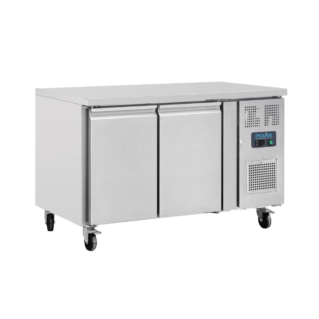 UA047 Polar U-Series Double Door Counter Fridge 282Ltr