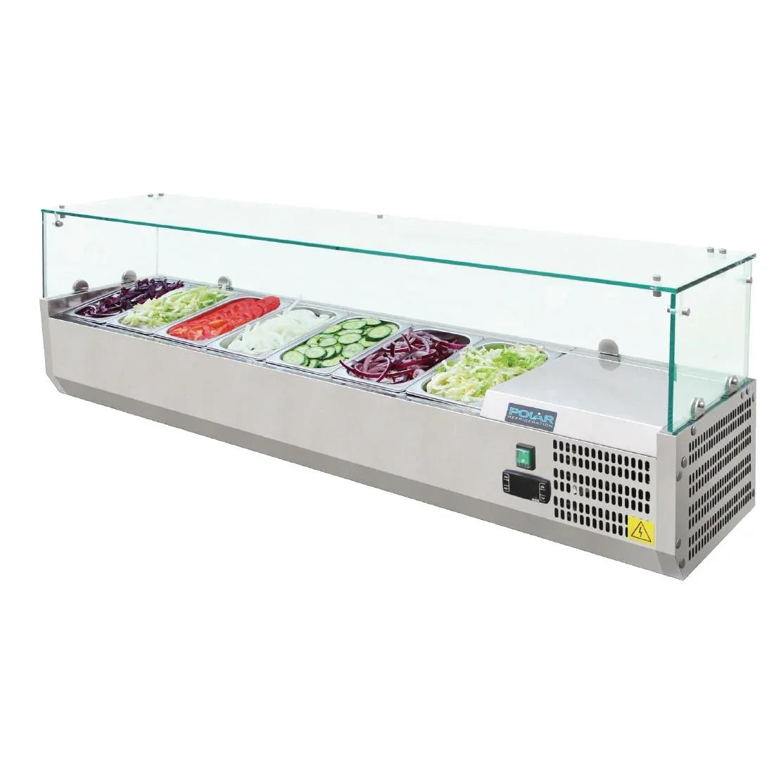 G609 Polar G-Series Countertop Prep Fridge 7x 1/4GN G609 - JD Catering Equipment Solutions Ltd