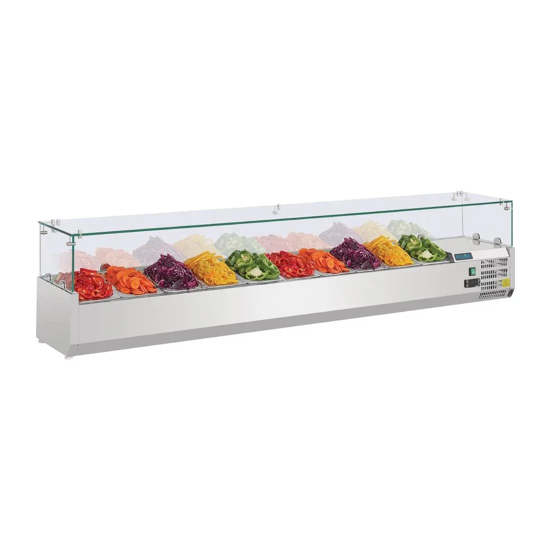 G611 Polar G-Series Countertop Prep Fridge 10x 1/4GN - JD Catering Equipment Solutions Ltd