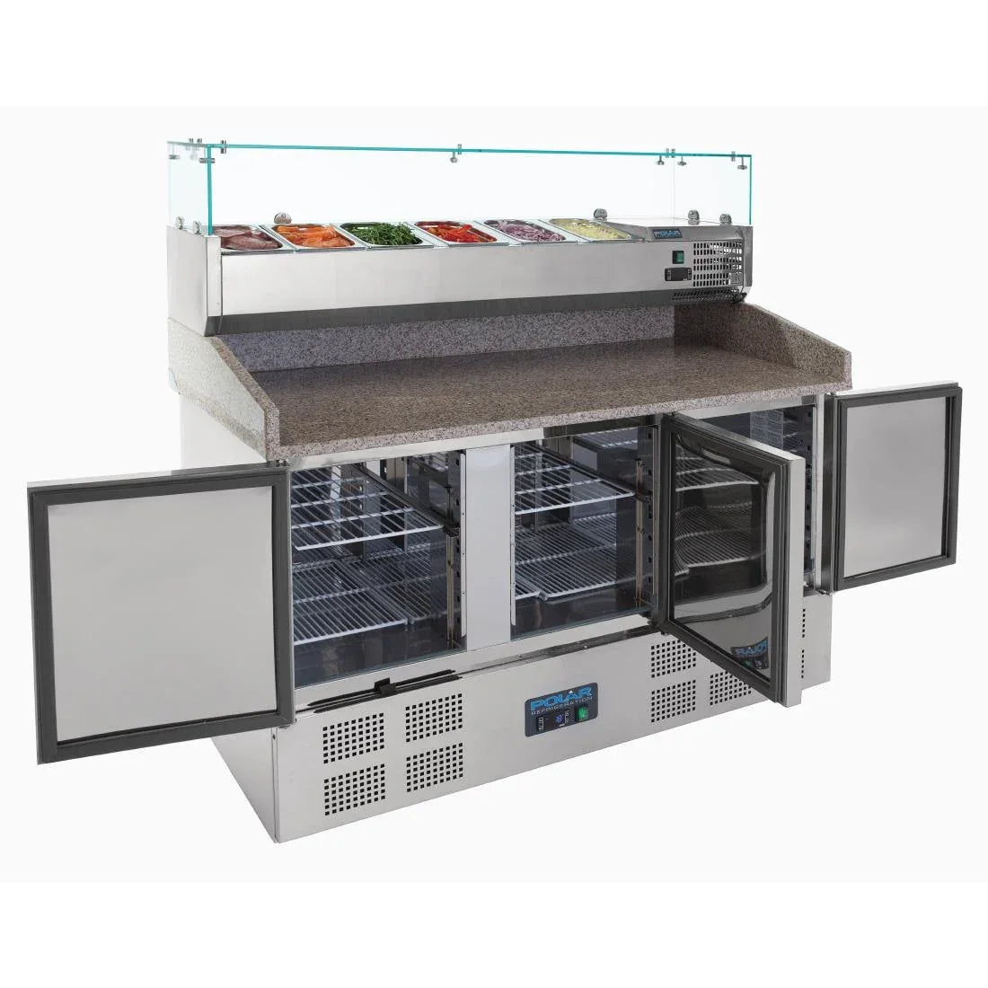 CN267 Polar G-Series Pizza Prep Counter Fridge 368Ltr - JD Catering Equipment Solutions Ltd