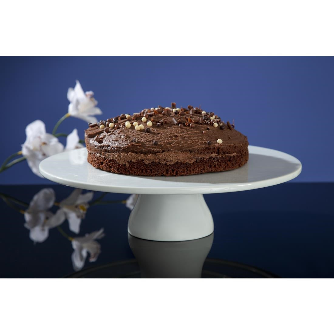 GC677 Pedestal Cake Stand Size: 90(H) x 330(Ø)mm | Porcelain