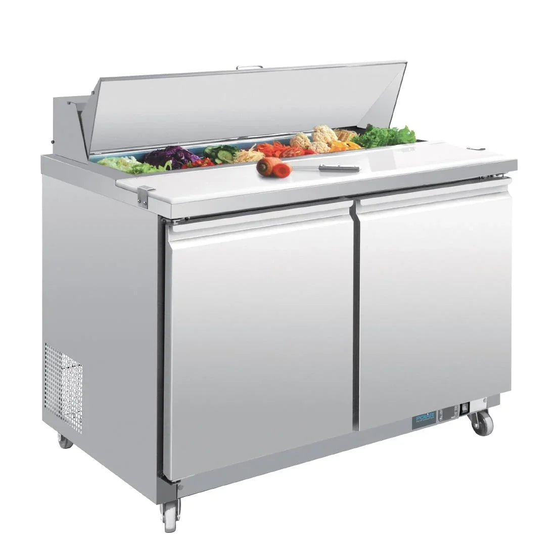 GD882 Polar U-Series Double Door Prep Counter Fridge - JD Catering Equipment Solutions Ltd