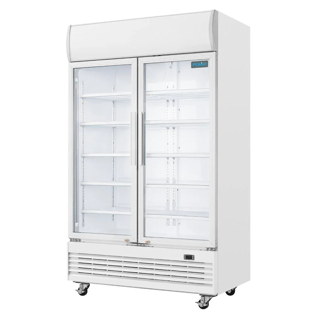 GE580 Polar G-Series Upright Display Cooler with Light Box 950Ltr - JD Catering Equipment Solutions Ltd