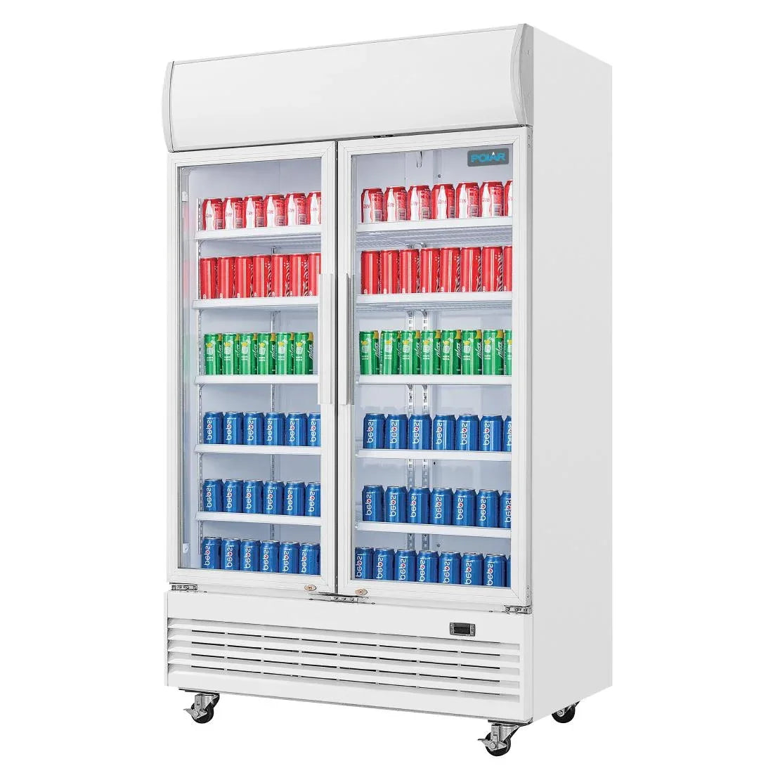 GE580 Polar G-Series Upright Display Cooler with Light Box 950Ltr - JD Catering Equipment Solutions Ltd