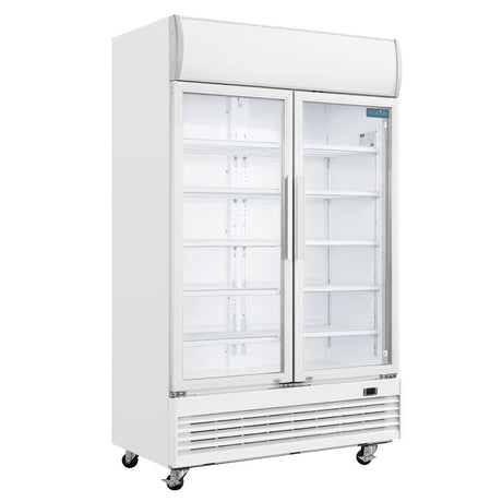 GE580 Polar G-Series Upright Display Cooler with Light Box 950Ltr
