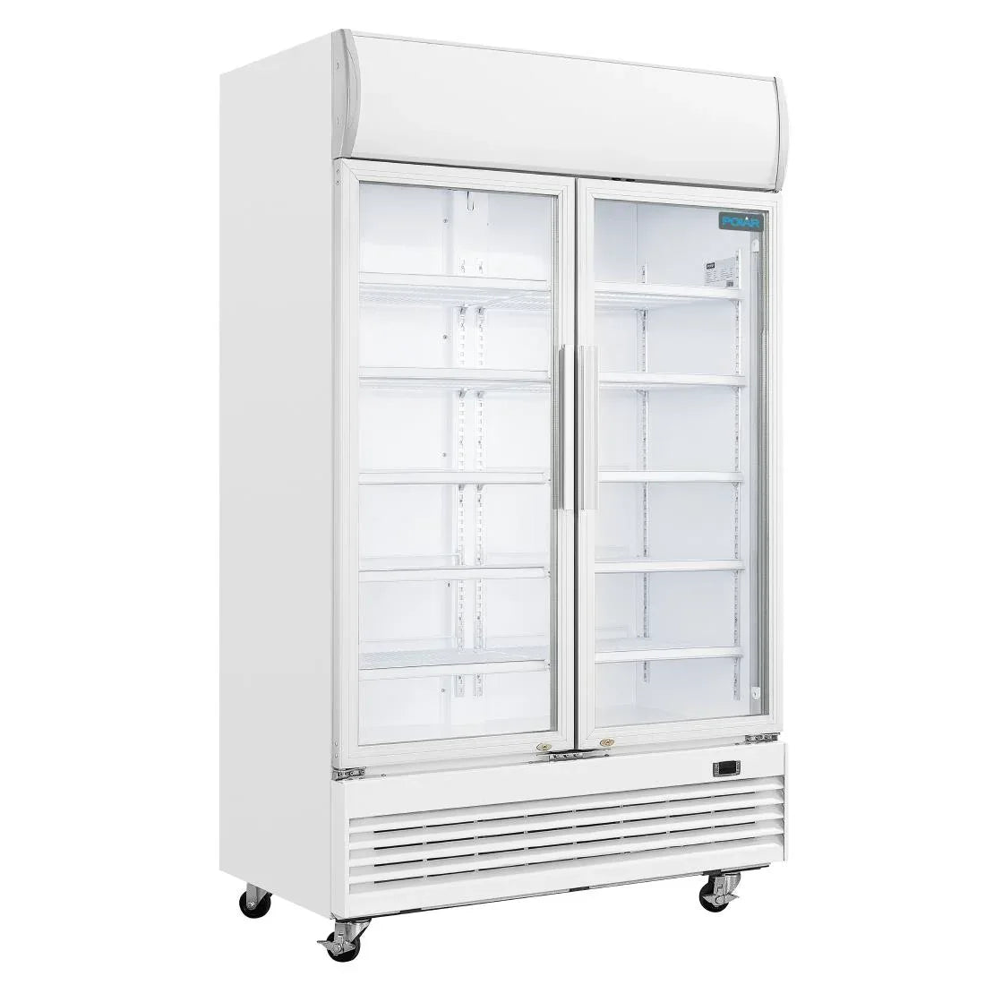 GE580 Polar G-Series Upright Display Cooler with Light Box 950Ltr - JD Catering Equipment Solutions Ltd