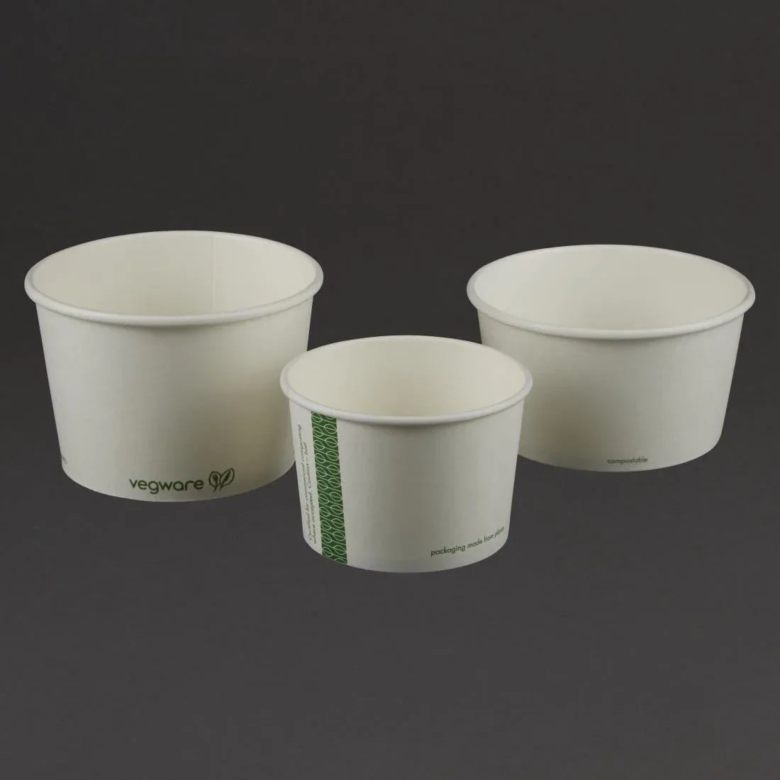 GF046 Vegware Compostable Hot Food Pots (Pack of 500) - JD Catering Equipment Solutions Ltd