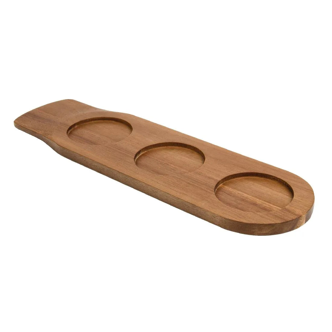 GF208 Olympia Acacia Wood Ramekin Board 480mm - JD Catering Equipment Solutions Ltd
