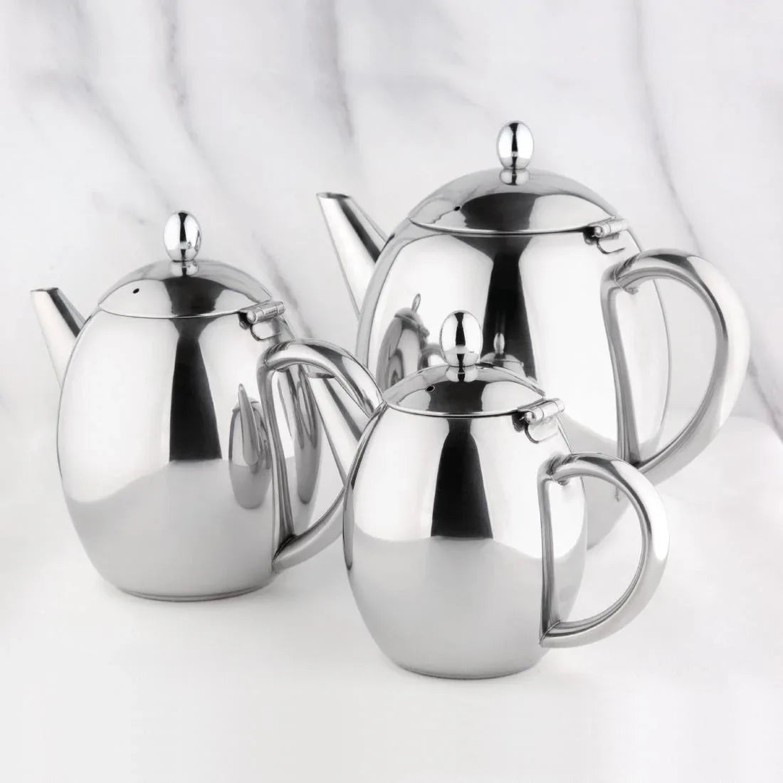 GF234 Olympia Richmond Stainless Steel Teapot - JD Catering Equipment Solutions Ltd