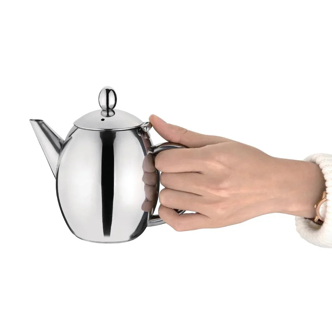 GF234 Olympia Richmond Stainless Steel Teapot - JD Catering Equipment Solutions Ltd