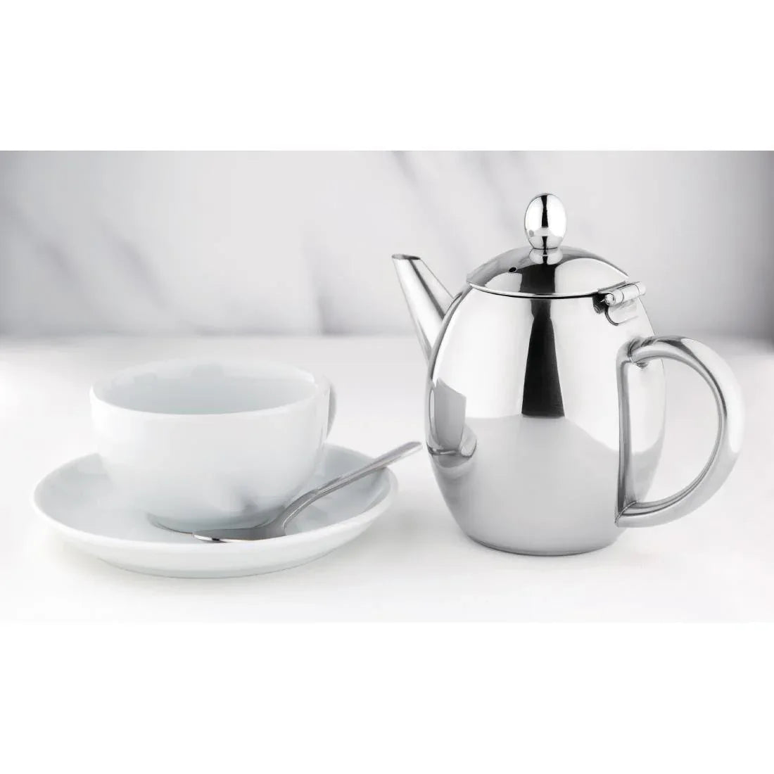 GF234 Olympia Richmond Stainless Steel Teapot - JD Catering Equipment Solutions Ltd