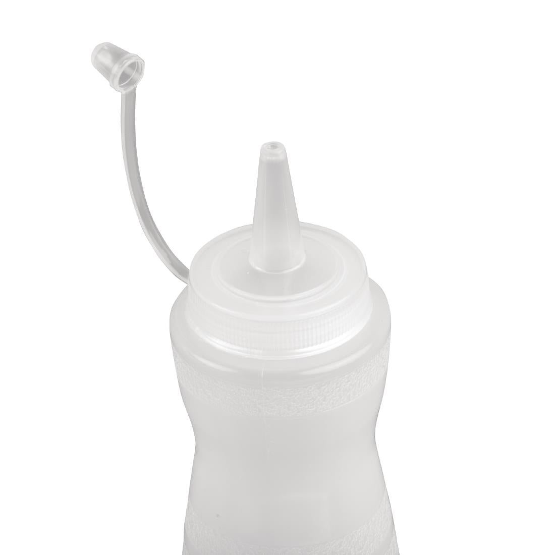 GF250 Vogue Clear Lidded Sauce Bottle