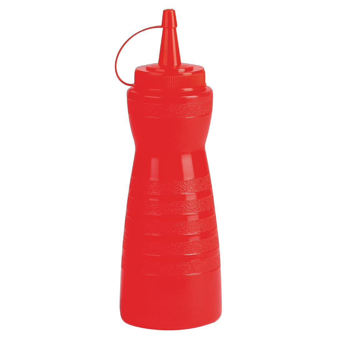 GF251 Vogue Red Lidded Sauce Bottle
