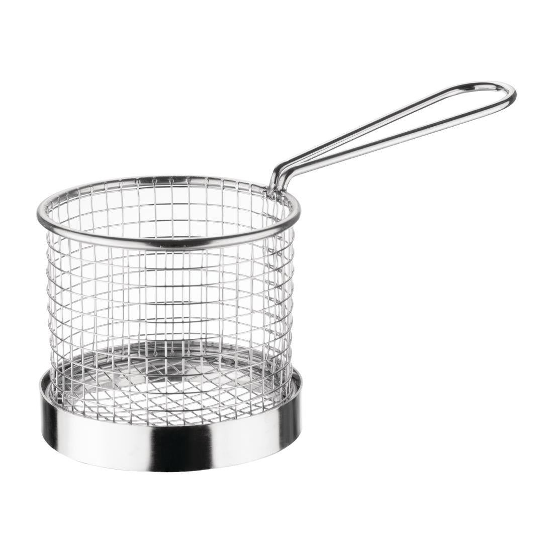 GG875 Olympia Chip Basket round with Handle 95mm