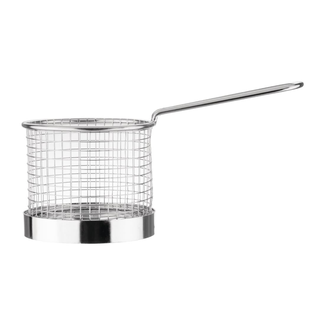 GG875 Olympia Chip Basket round with Handle 95mm