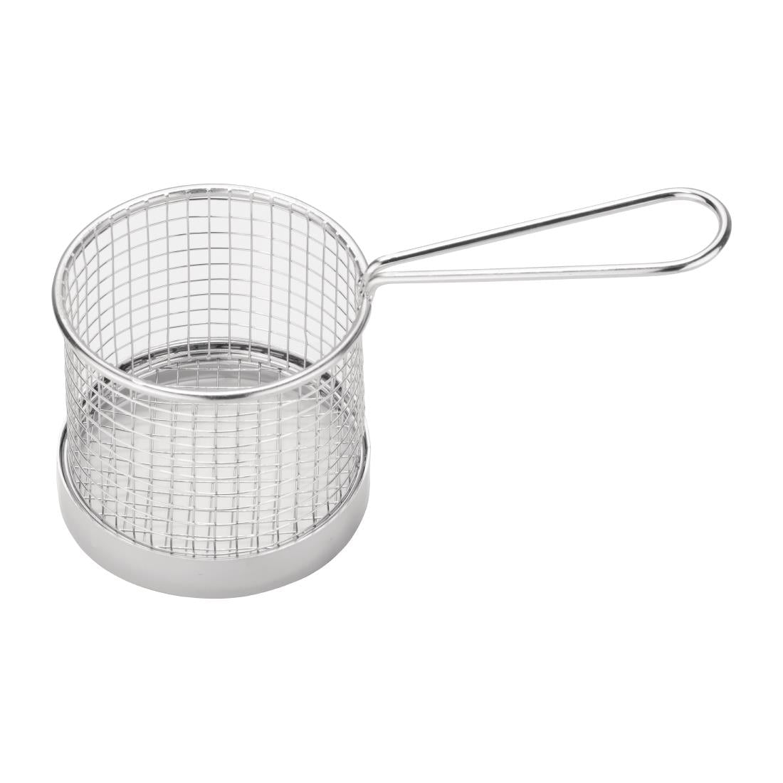 GG875 Olympia Chip Basket round with Handle 95mm
