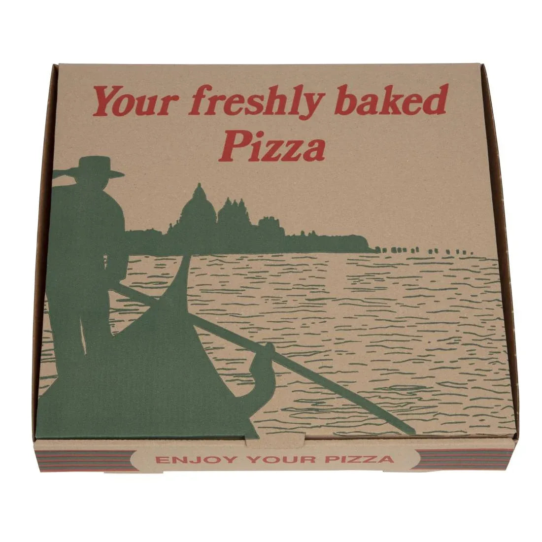 GG998 Compostable Printed Pizza Boxes 12" (Pack of 100) - JD Catering Equipment Solutions Ltd
