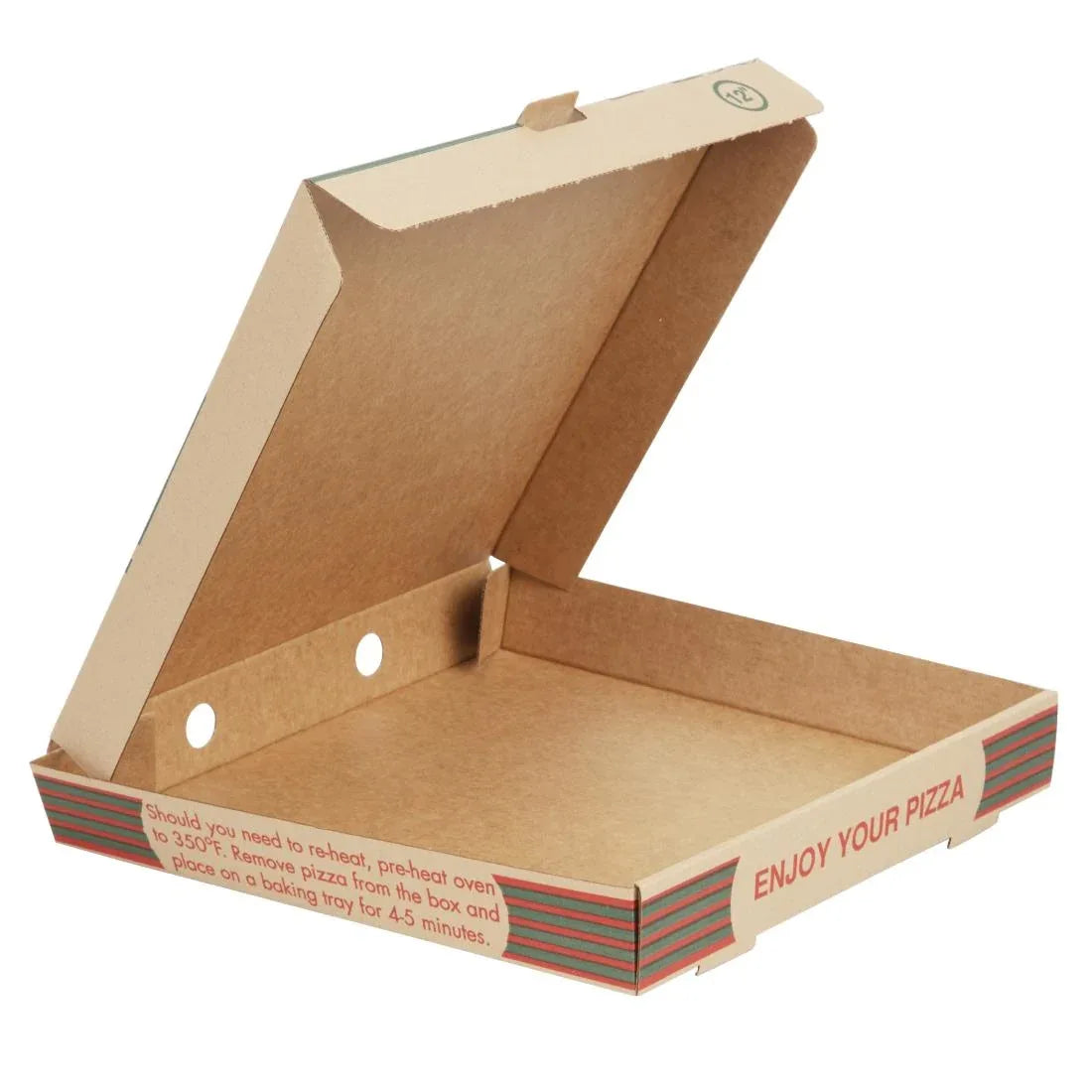 GG998 Compostable Printed Pizza Boxes 12" (Pack of 100) - JD Catering Equipment Solutions Ltd
