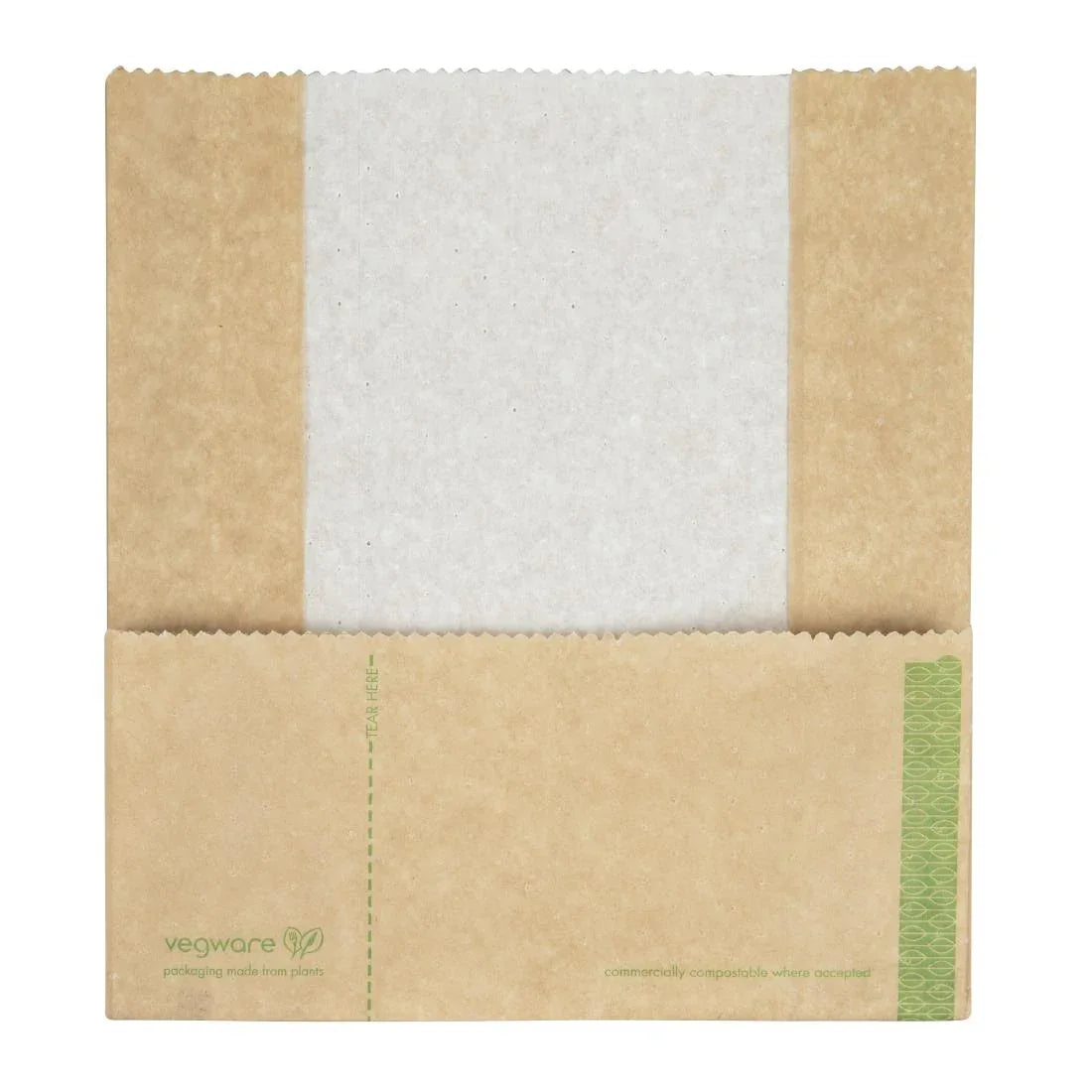 GH019 Vegware Compostable Kraft Panini Bags (Pack of 500) - JD Catering Equipment Solutions Ltd