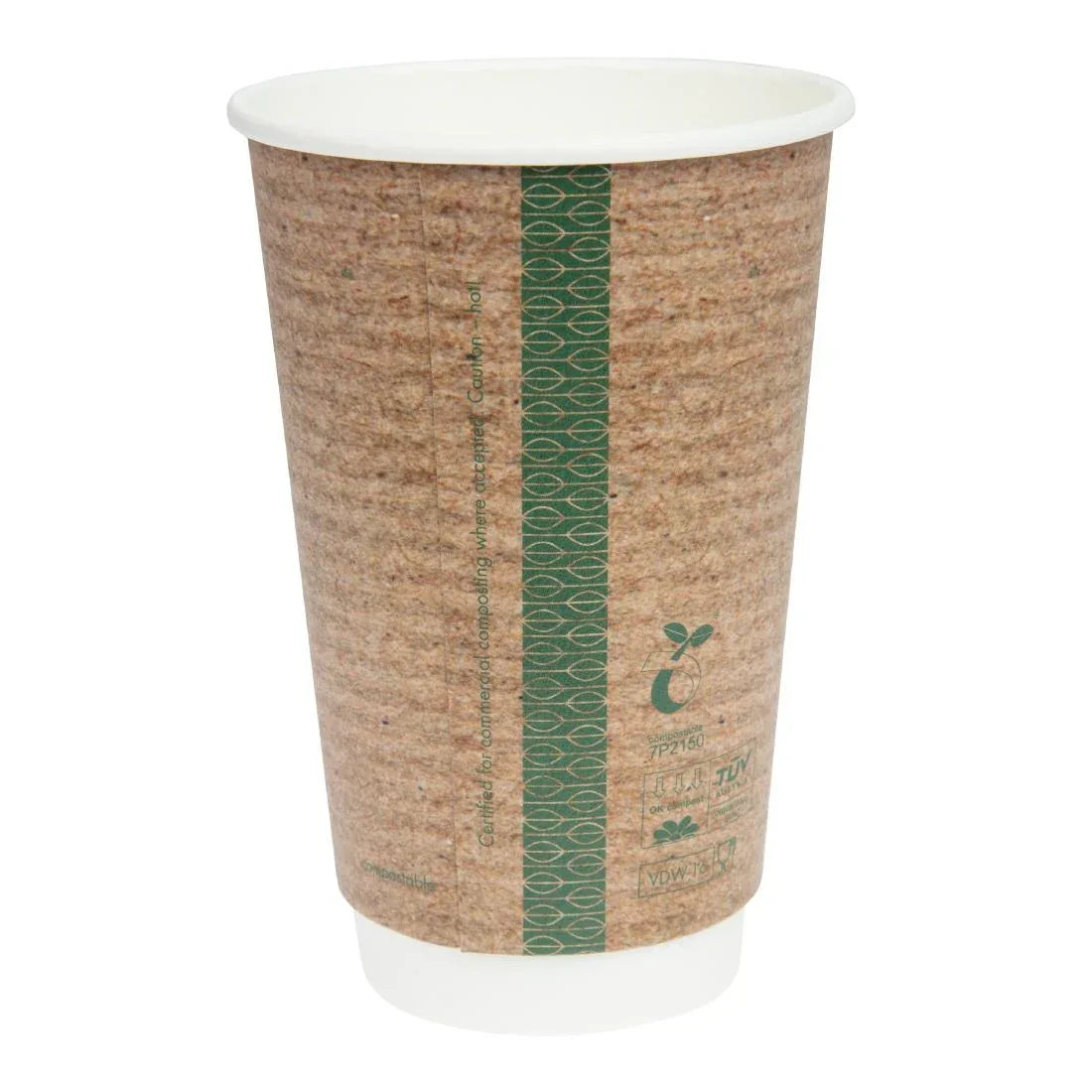 GH022 Vegware Compostable Hot Cups 455ml / 16oz (Pack of 400) - JD Catering Equipment Solutions Ltd