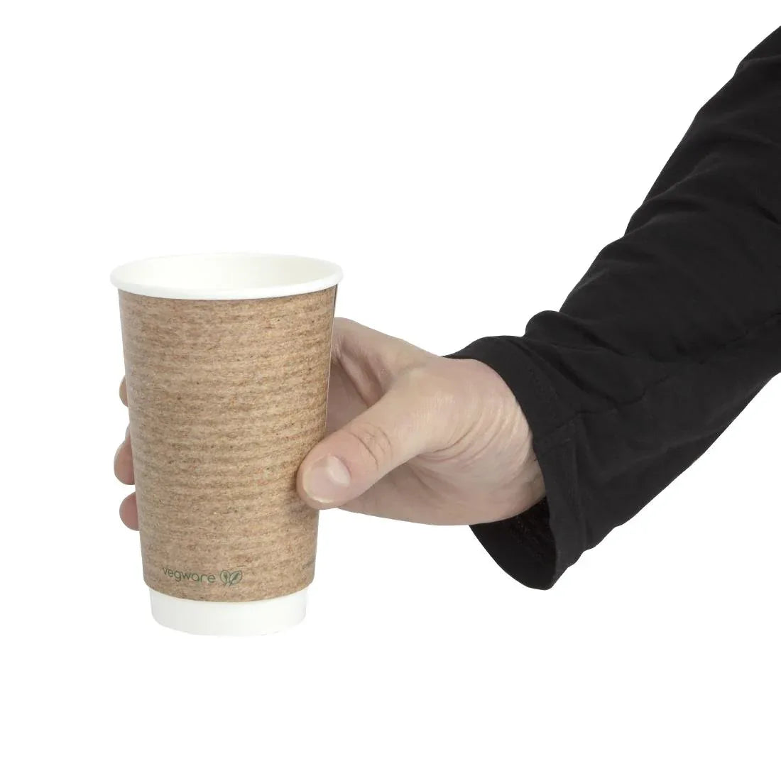 GH022 Vegware Compostable Hot Cups 455ml / 16oz (Pack of 400) - JD Catering Equipment Solutions Ltd