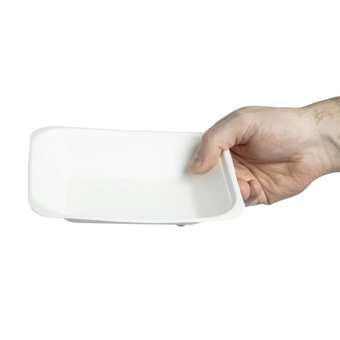 GH025 Vegware Compostable Bagasse Chip Trays 175mm (Pack of 500) - JD Catering Equipment Solutions Ltd