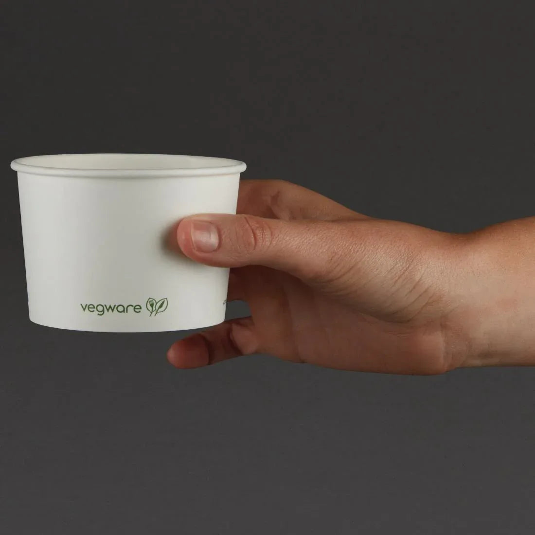 GH027 Vegware Compostable Hot Food Pots 230ml / 8oz (Pack of 1000) - JD Catering Equipment Solutions Ltd