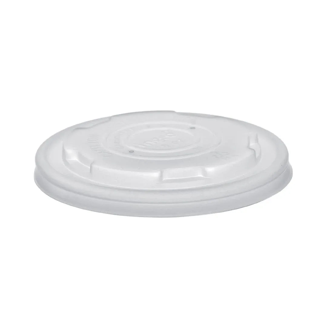 GH166 Vegware Compostable Hot Food Pot Flat Lids 170ml / 6oz and 230ml / 8oz - JD Catering Equipment Solutions Ltd