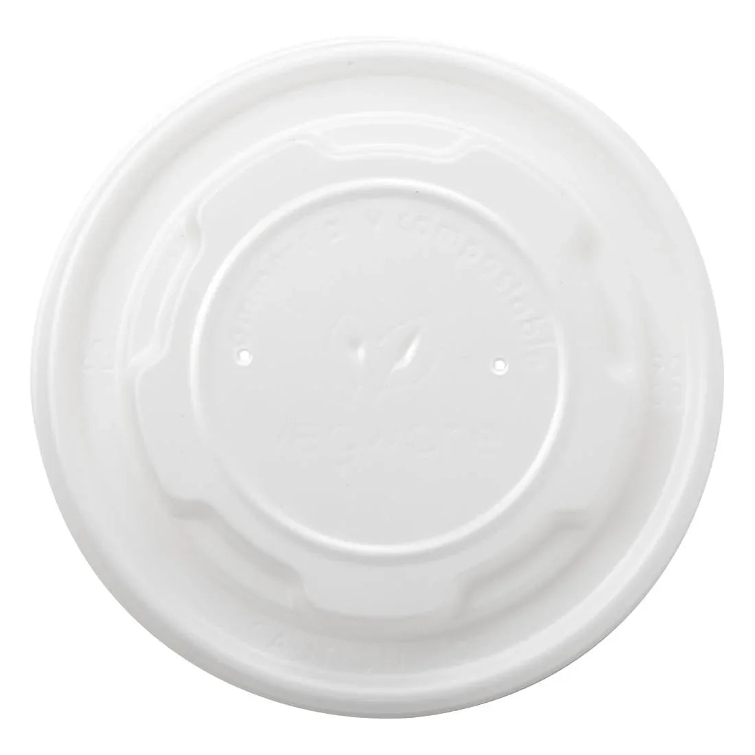 GH166 Vegware Compostable Hot Food Pot Flat Lids 170ml / 6oz and 230ml / 8oz - JD Catering Equipment Solutions Ltd